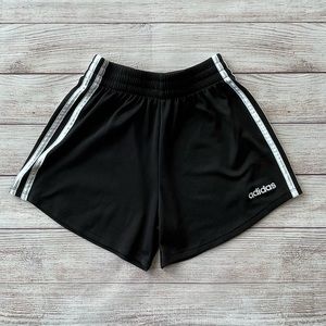 Adidas Girls Black Athletic Shorts